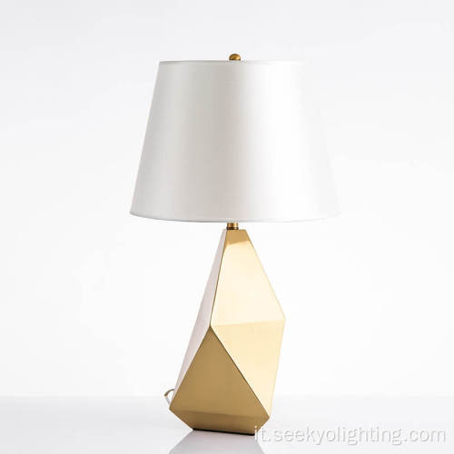 Lampada tagliata a diamante oro Codice decorativo Light